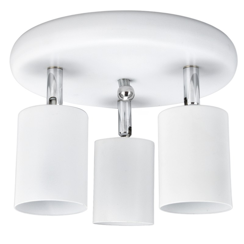 GU10 Ceiling Spotlight Holder 3 Head Rotating Lamp Base Fixture