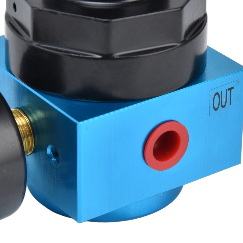Air Pressure Regulator Miniature Pneumatic Reducing Valve Regulating Control GaugeQTYH‑08