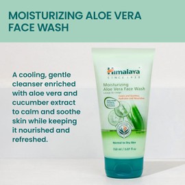 Himalaya Gel facial hidratante de aloe vera para una piel suave, limpia, hidratada y suave, 5 onzas