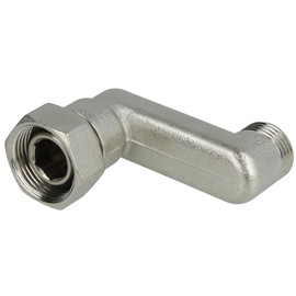 Eccentric Screw Connection S-Connector 1/2 Inch x 3/4 Inch Union Nut 10 to 60 mm Offset (50 mm Offset)