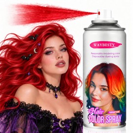 Temporary Red Hair Color Spray for Kids Women Men (Red, 4.06Oz)