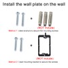 BUPLDET 1 HDMI and 2 CAT6 Ethernet Port Wall Plate