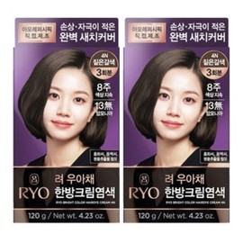 Ryo Uachae Stylish Gray Hair Cream 120g 4pcs Dark Brown 4N / 려 우아채 멋내기 새치크림 120g 4개 짙은갈색4N
