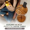 Drink Table, 24.4" Tall Compact Side Table with Phone Slot