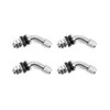 QWORK Tire Valve Stem, 4Pcs 45 Degree Angled Bolt-in Valve