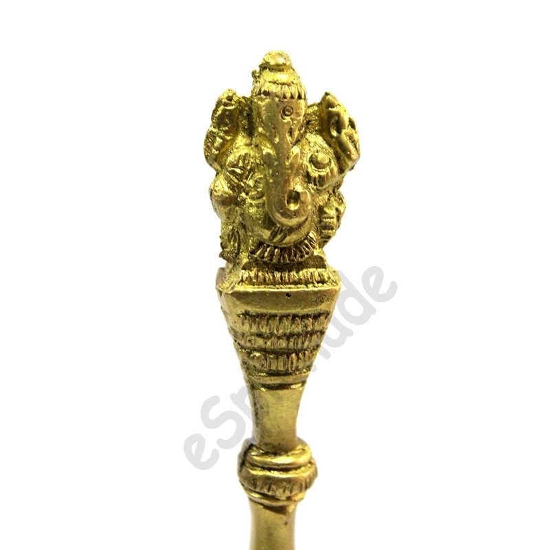 eSplanade Ganesha Brass Pooja Puja Bell Ghanti, for Poojan Purpose,