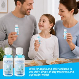 Kocpudu Travel-Sized Mouthwash Bulk, Mint Flavor (10-Pack)