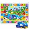 QUOKKA Baby Play Mat for Floor Plush ABC Playmat for