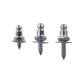EZ-Xtend One Way Lift Fasteners Screw Stud - Nickel Plated Brass Stud with Stainless Steel Screw (10, 5/8")