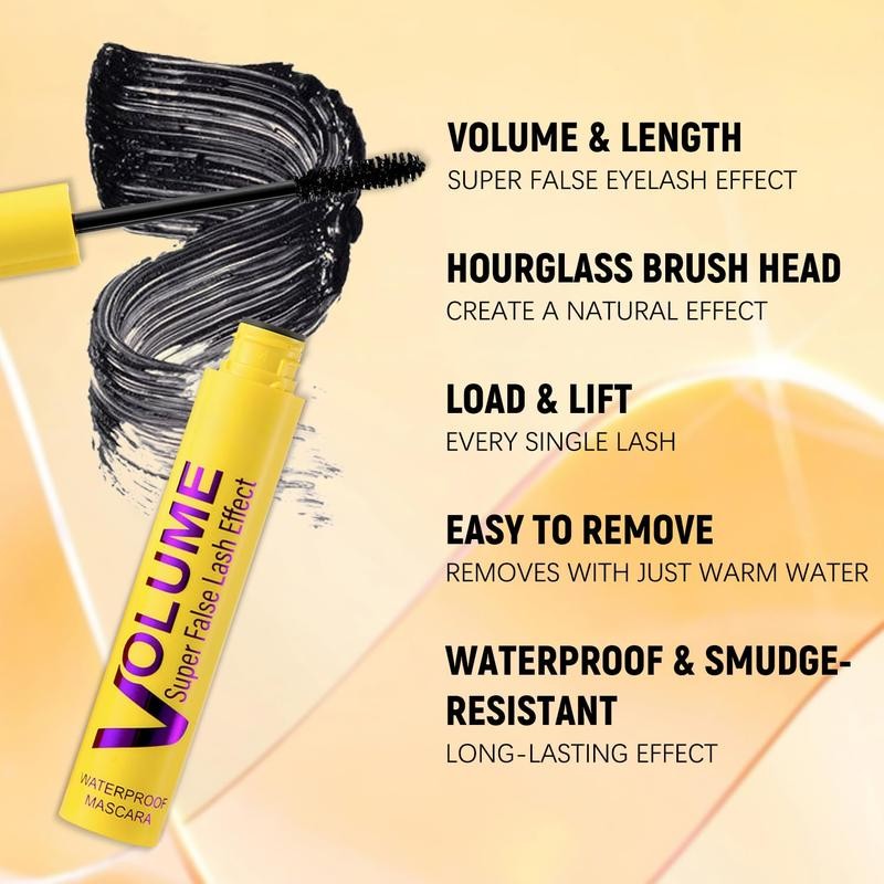 2 Pcs Bubble Mascara - Colossal Bubble Mascara, Waterproof, Smudge-Proof,