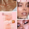 KARLOR Highlighter Stick Glitter Face Body Highlighter Pen Makeup Pink