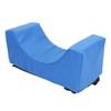 Head Positioner Pillow Blue PU Leather Breathable Comfortable Neck Support
