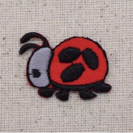Wholesale Applique Small/Mini - Red/Black Ladybug Lady Bug - Iron on Applique/Embro