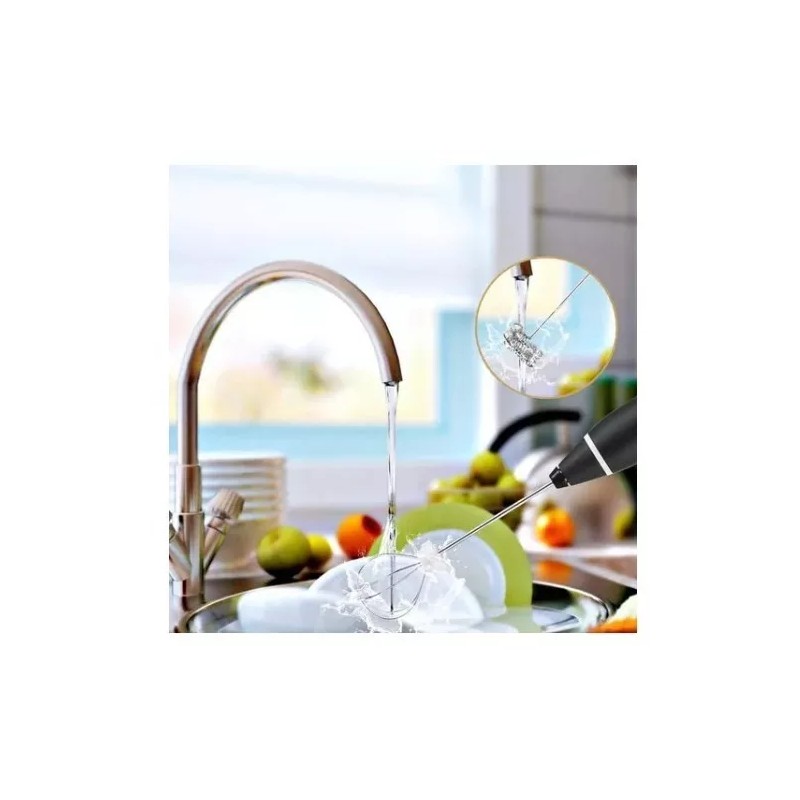 Molin Dollins Mano Batidora Eléctrica, Espumador De Leche Usb Recargable