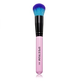 Spectrum Collections B02 Domed Foundation Buffer Brush, Spectrum Single Makeup Brush for Foundation, Make Brush to Evenly Blend Foundation for Seamless Finish, Soft Synthetic Bristles, Pink