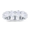 OMRANII Cubic Zirconia Size-9 Cushion Cut CZ Full Eternity Wedding