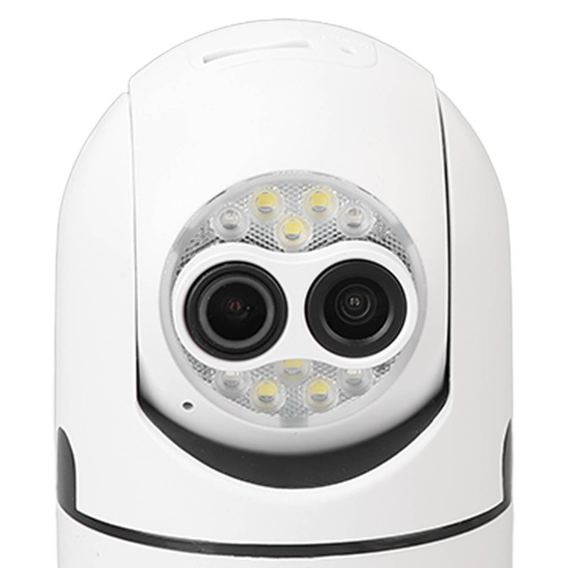 Dual Lens Camera 110 to 250V Sound and Light Alert