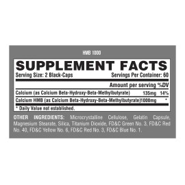 Nutrex Black Hmb 1000 120 Cpsulas 1000mg Aminocido Sin Sabor                                                                                          