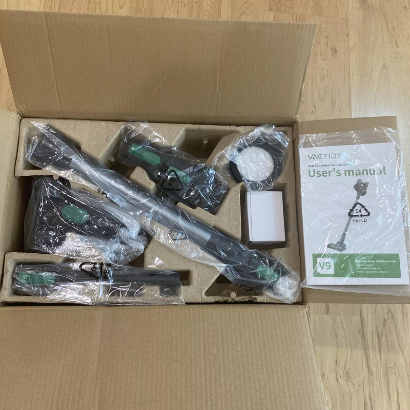 VAOTIDY V9 Cordless Vacuum Cleaner, 30Kpa Powerful Suction with Brushless