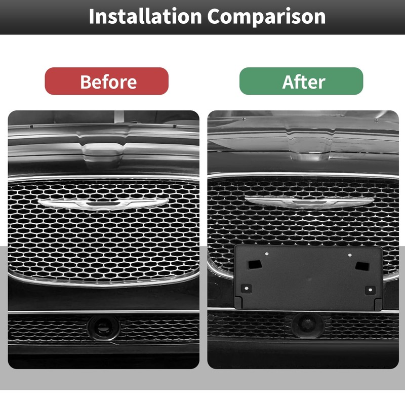 CheroCar for Chrysler License Plate Frame Tire License Plate Holder