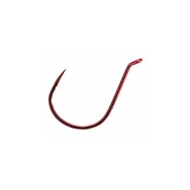 Mustad Ultra Point KVD Double Wide Gap Dropshot Hook (Pack of 10), Red, Size 1