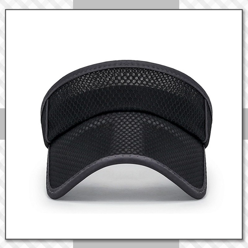 [クロム クレイン] 帽子 サンバイザー メッシュ 無地 デザイン 日よけ アウトドア スポーツ