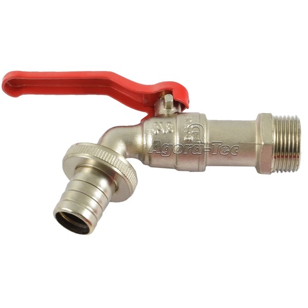 Agora-Tec Tap 3/4 Inch Male Thread with 3/4 Inch Hose