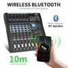 XTUGA Audio Mixer 6 Channel Sound Mixer Board, Audio Interface,