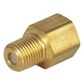 Airgas® 1500 psi Maximum Brass Micron 40 Inline Economy Gas Filter with 1/4"" FNPT Inlet and 1/4"" MNPT Outlet