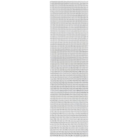 SAFAVIEH Marbella Collection Runner Rug - 2'3" x 6', Light Grey & Ivory, Flat Weave Wool Design, Ideal for High Traffic Areas in Living Room, Bedroom (MRB392F)