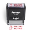 Promot Second Notice - Self Inking Rubber Stamp - Ink