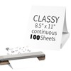 CLASSY 100 Sheets Thermal Printer Paper 8.5 x 11 Inch,Lasting