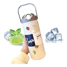 Termo de Agua Camping | 1L | Acero Inoxidable | A Prueba de Fugas | Doble Aislamiento | Ligero y Resistente | Ideal para Outdoor, Oficina y Viajes