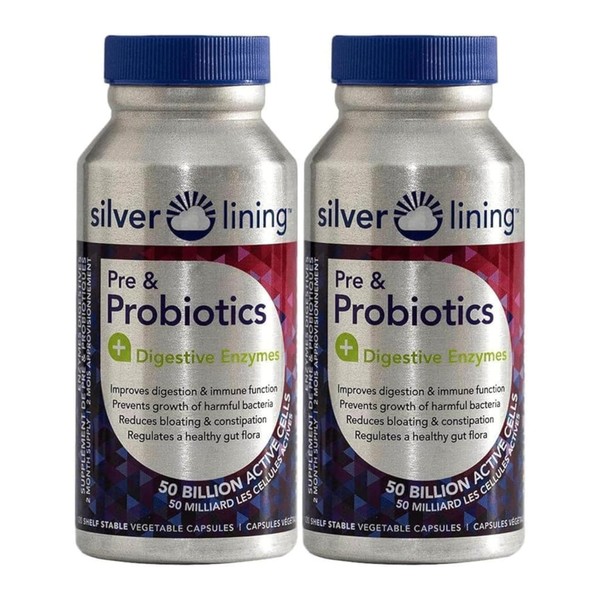 Silver Lining Prebiotic & Probiotics for Women & Men +