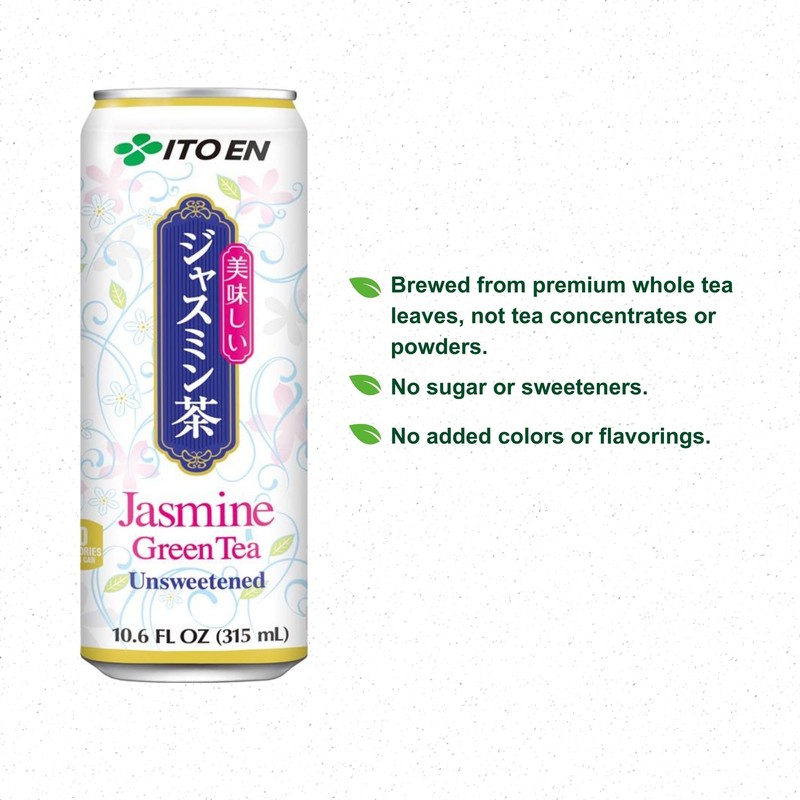 Ito En Jasmine Green Tea, Unsweetened, 10.6 Ounce (Pack of