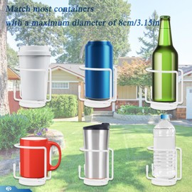 2 Pcs Magnetic Cup Holder, Magnetic Drink Holder for Boat Marine Yacht Truck RV Apartment Courtyard on Metal Surface