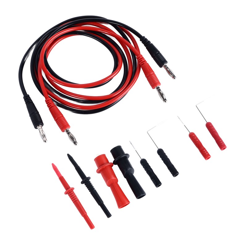 10PCS Set Multimeter Test Leads Kit Universal Black and Red