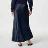 The Drop Women’s Alya Silky Slip Maxi Skirt, Navy, S