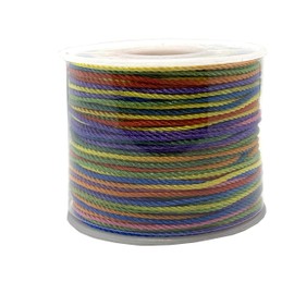 Rainbow String Multicolor Braided Jewelry Cord Crafts Beading Twine 70mts/ 76.5 yd