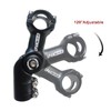 UPANBIKE Adjustable Bike Stem Riser Adapter 120 Degree 31.8mm*55mm Adjustale