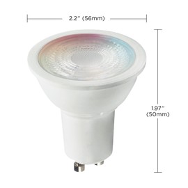 Satco Starfish S11271 MR16 WiFi Smart LED Light Bulb, Works with Siri, Alexa, Google Assistant, SmartThings, 5.5 Watts, 2700K-5000K, 400 Lumens, Color Changing & Tunable White