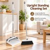 Upright Broom and Dustpan Set – 180° Foldable Dustpan with