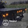 Partsam 10pcs 2.5" Round Amber Trailer 13LED Side Marker, 2.5