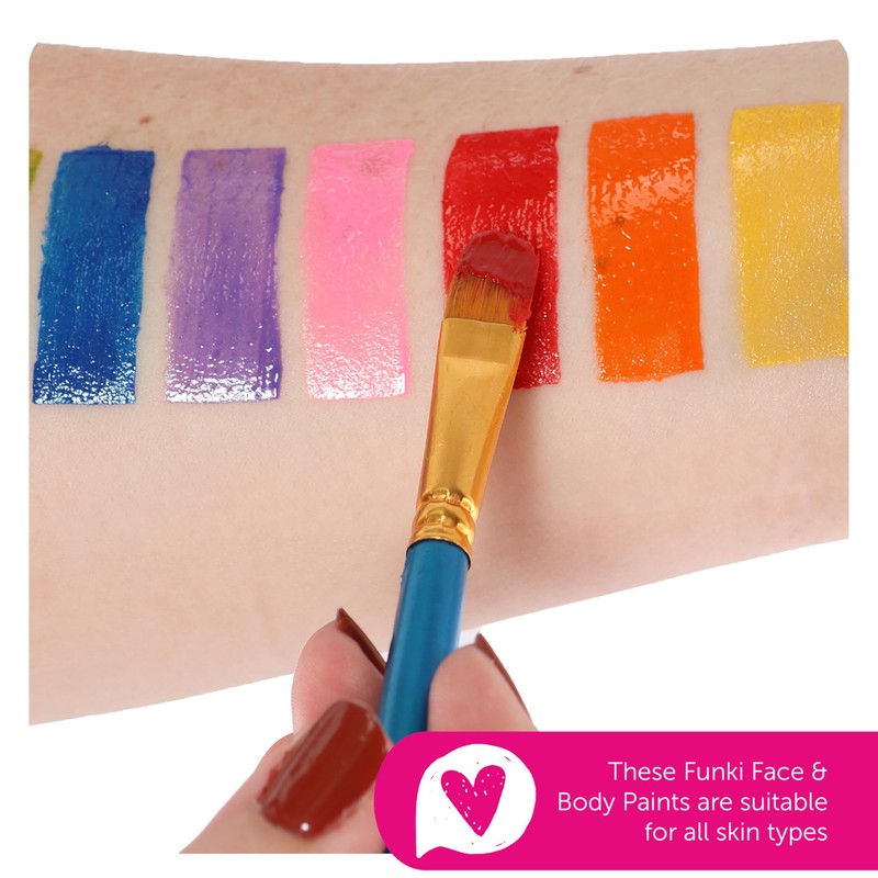 Rainbow Oil-Based Facepaint - Pot of Multicoloured Face & Body