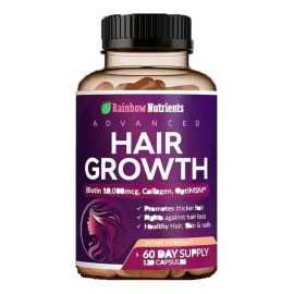 24-in-1 Advanced Hair Growth Vitamins Stops Hair Loss Sin Sabor