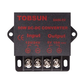 12v to 5v Converter - iGreely DC 12V 24V to 5V 10A Step Down Converter Adapter DC Voltage Reducer Regulator Power Supplies Transformer Module (5V 10A 50W)