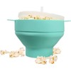 Microwave Popcorn Popper Silicone Popcorn Maker, Collapsible Bowl with Lid,