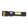 LED Flashlight USB Magnetic Charging 7 Gears Zoomable Black Light