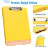 Hnogri Plastic Clipboard with Storage, High Performance Clips, Clipboard Storage