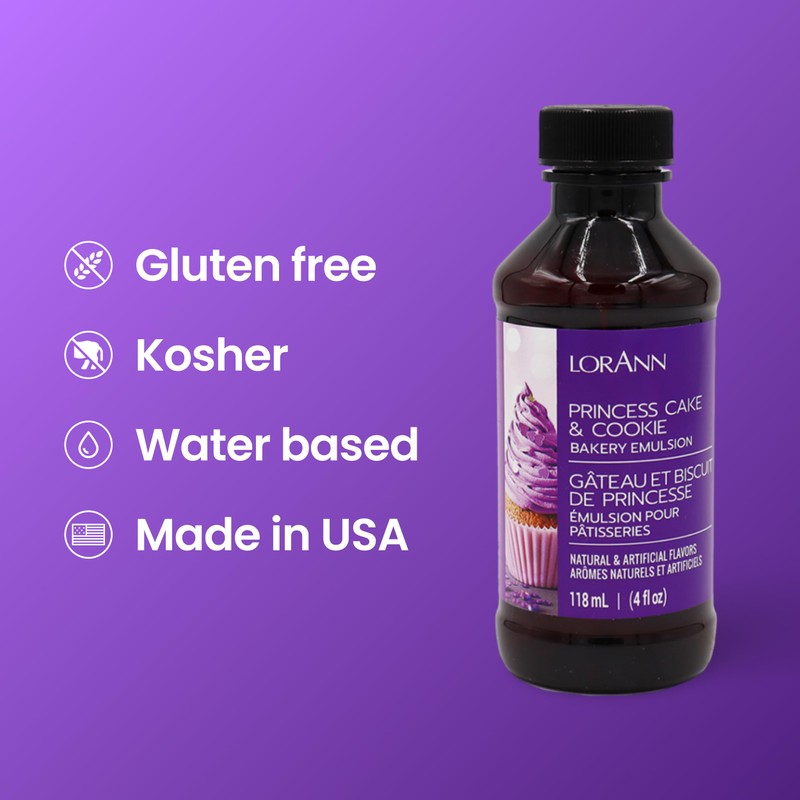 Lorann Oils Princess Cake and Cookie Bakery Emulsion: Regal Flavor